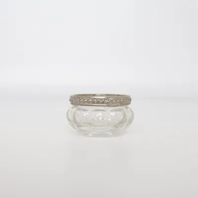 Teelichthalter (Transparent, Silber)