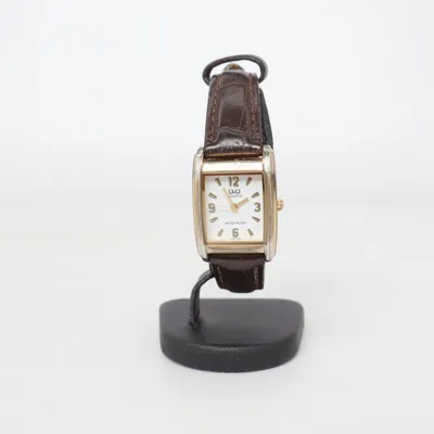 Wristwatch (Brown, Gold, White) from Q&Q