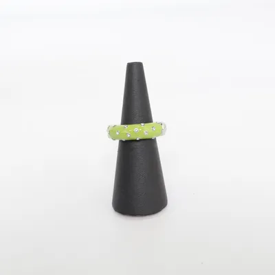 Bague (Vert, Argent) Métal inconnu