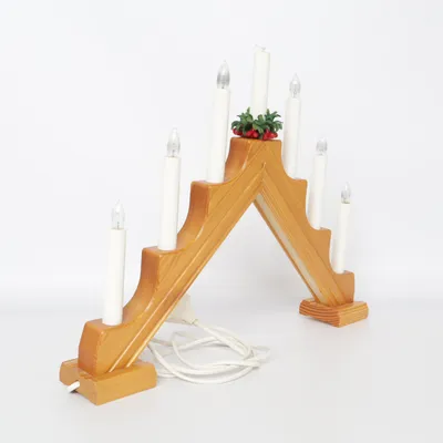 Electric advent candle holder (White, Brown, Green)