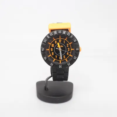 Montre (Noir, Orange) de Flik Flak