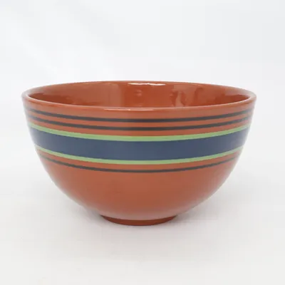 Bowl (Brown, Multicolored) from Nittsjö