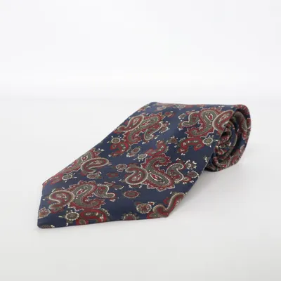 Cravate (Bleu, Rouge) de The People of the Labyrinths Soie