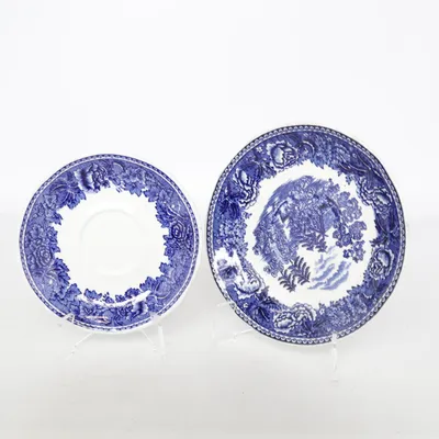 Tallrik (Blå, Vit) från Arabia