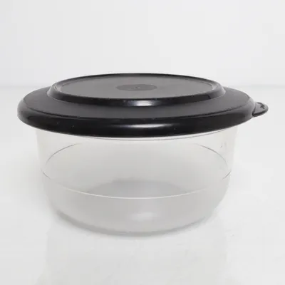Lunch box (Transparent, Black) from Tupperware