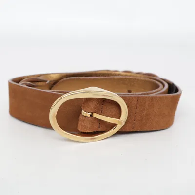 Bälte (Brun, Guldfärgad) från Massimo Dutti