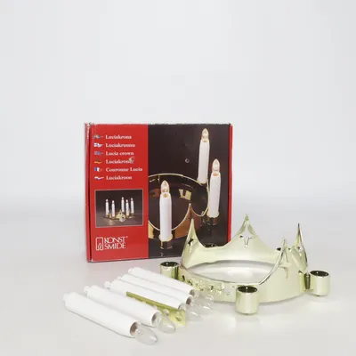 Elektrische adventskandelaar (Lucia Crown) van Konst Smide