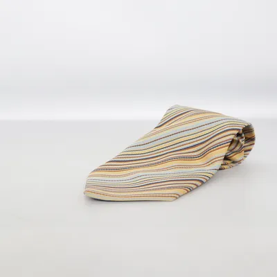 Stropdas (Geel, Blauw, Bruin) van Kailong Zijde