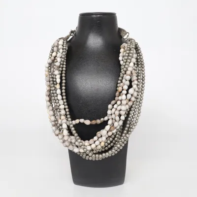 Collier (Gris, Beige, Multicolore) de Bandolera Métal inconnu