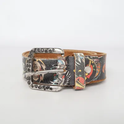 Belt (Black, Multicolored) from Ed Hardy