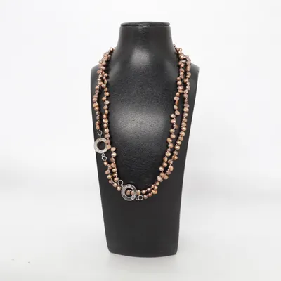 Halsband (Brun) från Snö of Sweden Okänd metall