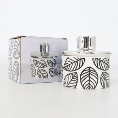 Candle holder (White, Black, Silver) from Pluto Produkter