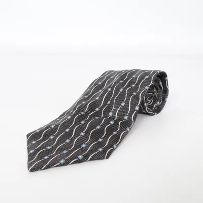 Cravate (Noir, Bleu, Blanc) de Giorgio Cellini Soie