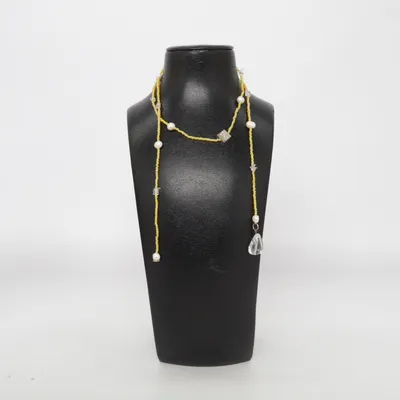 Collier (Jaune, Blanc) de Snö of Sweden Métal inconnu