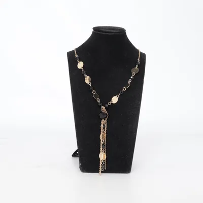 Necklace (Gold, Black) from Montini Unknown metal