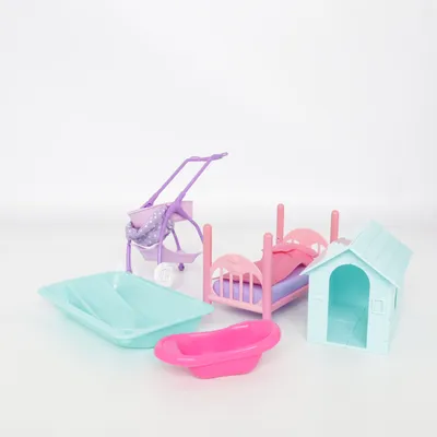 Dockskåpsmöbler (Blå, Rosa, Lila) från Simba