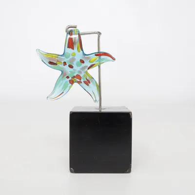 Pendant (Blue, Multicolored) Unknown metal, Glass