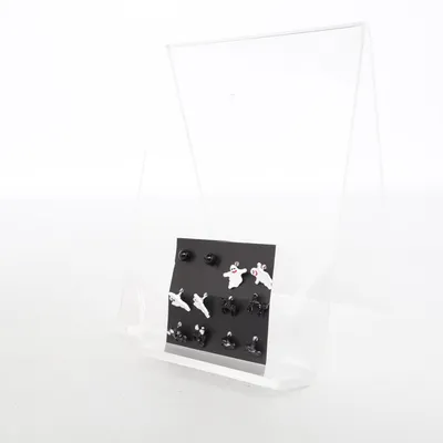 Örhängen (Svart, Vit) Okänd metall