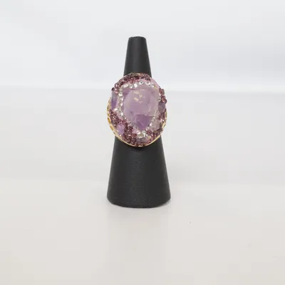 Ring (Gold, Purple, Multicolored) Unknown metal
