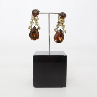 Earrings (Brown) Unknown metal