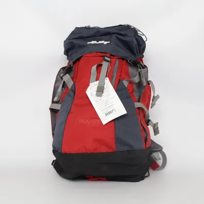 Hiking backpack (Red, Gray, Black) from Lundhags