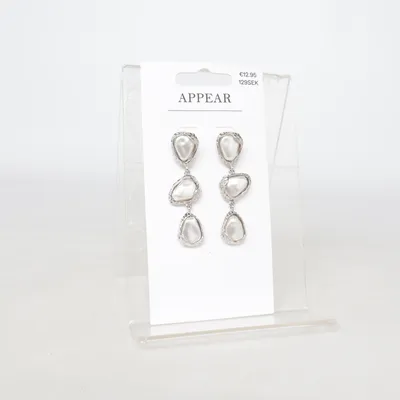 Earrings (Silver) from Appear Unknown metal, Plastic