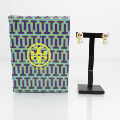 Örhängen (Vit, Guldfärgad) från Tory Burch Okänd metall