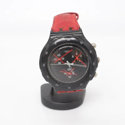 Polshorloge (Rood, Zwart) van Swatch