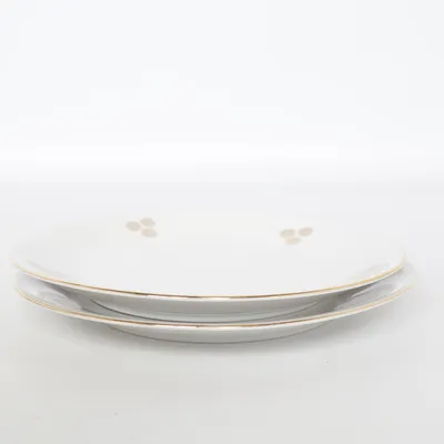 Plate (White, Gold) from Seltmann Weiden