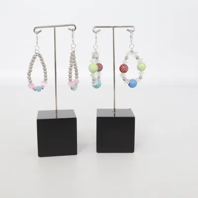 Boucles d'oreilles (Multicolore) Métal inconnu