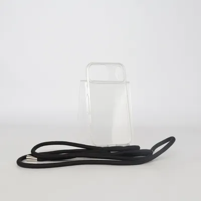 Coque de téléphone (Transparent, Noir)
