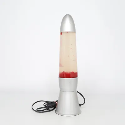 Lava lamp (Silver, Red)