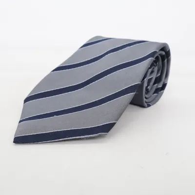 Tie (Gray, Blue) from Hemley Silk
