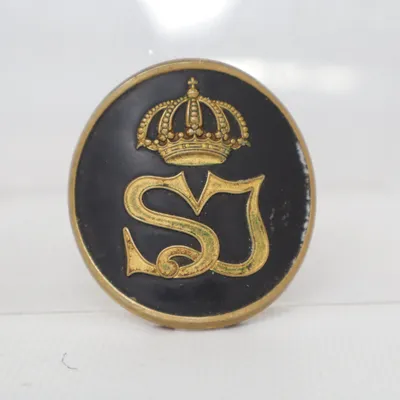 Brooch (Black, Gold) from Sj Unknown metal