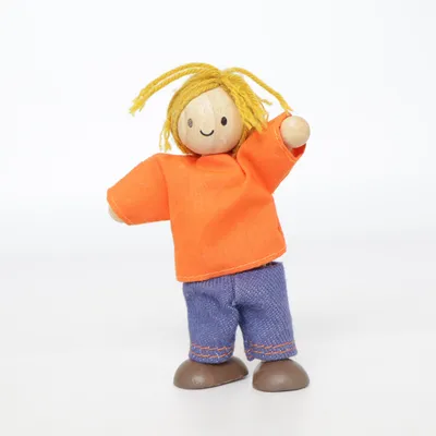 Dukke (Orange, Blå, Brun) fra PlanToys