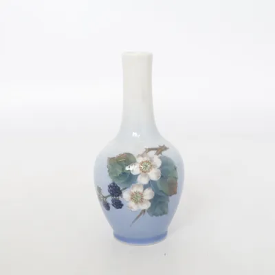 Vase (Blue, White, Multicolored) from Royal Copenhagen