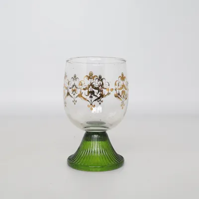 Dessert wijnglas (Groen, Goud, Transparant)