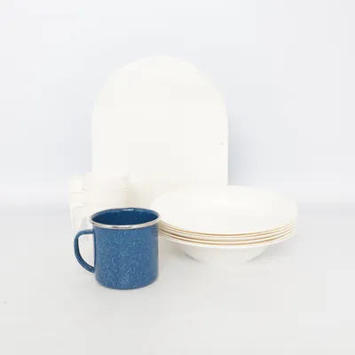 Couverts à pique-nique (Bleu, Blanc) de Zara
