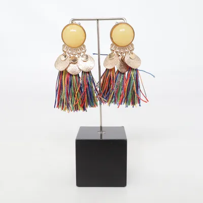 Earrings (Gold, Multicolored) Unknown metal
