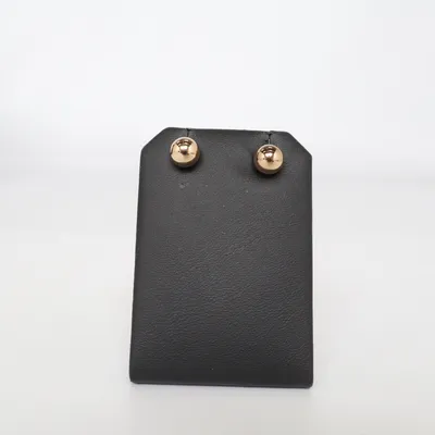 Earrings (Gold, Silver) from Fossil Unknown metal
