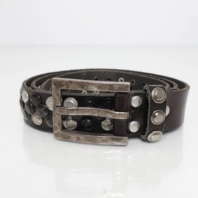 Belt (Brown, Silver) from Bernd Götz Leather