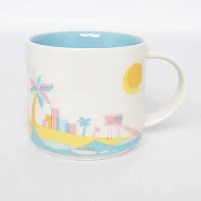 Mugg (Vit, Blå, Flerfärgad) från Starbucks