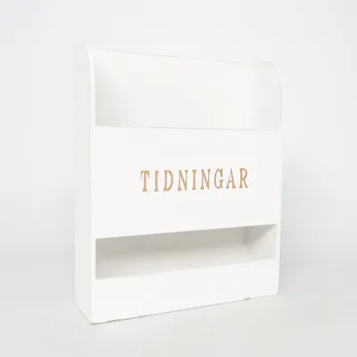 Tidningsställ (Vit)