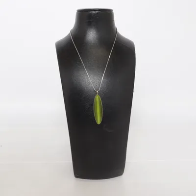 Ketting (Groen, Zilver) Onbekend materiaal