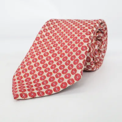 Tie (Red, Beige) from Andrew's Ties Silk