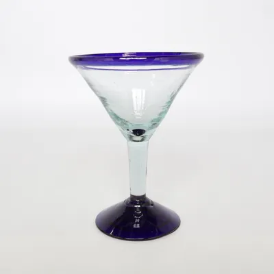Martini glas (Blå, Transparent)