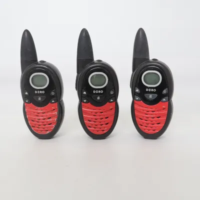 Walkie talkie (Zwart, Rood) van Doro