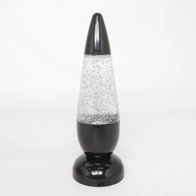 Lampe à lave (Noir, Argent)