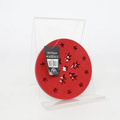 Onderzetter (Rood) van Solbacka Hemtextil