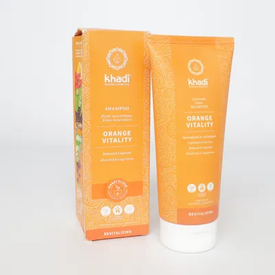 Shampoo (Orange Vitality Ayurvedic Elixir) fra Khadi